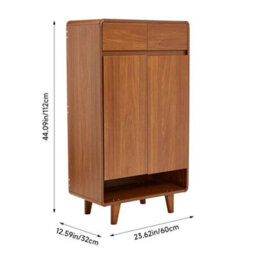 6 Tier Freestanding Wooden Shoe Shelf - thumbnail 2