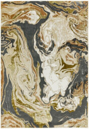 Modern Rug, Anti-Shed Abstract Rug For Bedroom, & Living Room, Abstract 8mm Thickness Dining Room Rug-120Cm X 170Cm - thumbnail 1