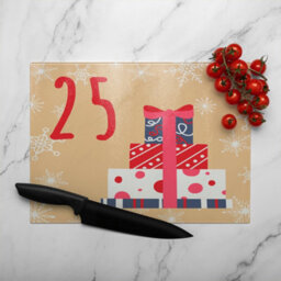 Benjamin Tate Design Advent Calendar 25 Days Of Christmas Dining Glass Chopping Boarddesigner Style - thumbnail 3
