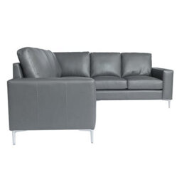Furniture in Fashion Baltic Faux Leather Corner Sofa In Dark Grey - thumbnail 5
