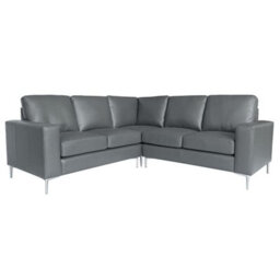 Furniture in Fashion Baltic Faux Leather Corner Sofa In Dark Grey - thumbnail 4