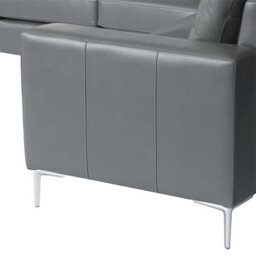 Furniture in Fashion Baltic Faux Leather Corner Sofa In Dark Grey - thumbnail 8