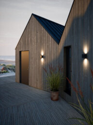 Nordlux Canto Outdoor Aluminium Wall Light Coastal/marine Safe Black,mains Led - thumbnail 3