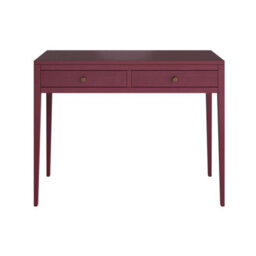 Wyld Haus Buenos Aires Plum Red Wood Grain Two Drawer Desk - thumbnail 3