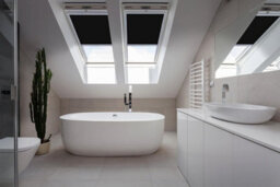 Classic Roof Blind  Window Code (03F) Black For Keylite Roof Windows, Blackout Blind - thumbnail 3