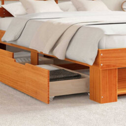 Berkfield Modern With Headboard Wax Brown 140 X 200 Cm Solid Pine Wood - thumbnail 5