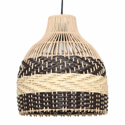 First Choice Lighting Tanya Natural Rattan Mix Pendant Lightshade - image 1