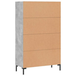 Berkfield Highboard Concrete Grey 69.5X31X115 Cm Engineered Wood - thumbnail 8
