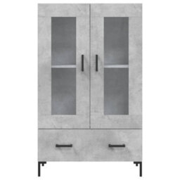 Berkfield Highboard Concrete Grey 69.5X31X115 Cm Engineered Wood - thumbnail 6