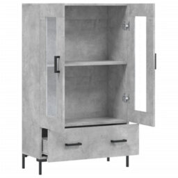 Berkfield Highboard Concrete Grey 69.5X31X115 Cm Engineered Wood - thumbnail 5