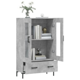 Berkfield Highboard Concrete Grey 69.5X31X115 Cm Engineered Wood - thumbnail 4