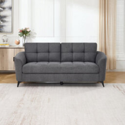 More4Homes Solna 3 Seater Scandi Style Fabric Living Room Sofa (Charcoal) - thumbnail 7