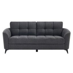 More4Homes Solna 3 Seater Scandi Style Fabric Living Room Sofa (Charcoal) - thumbnail 3