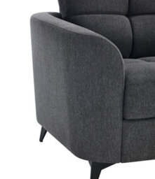 More4Homes Solna 3 Seater Scandi Style Fabric Living Room Sofa (Charcoal) - thumbnail 5