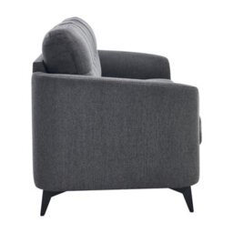 More4Homes Solna 3 Seater Scandi Style Fabric Living Room Sofa (Charcoal) - thumbnail 4