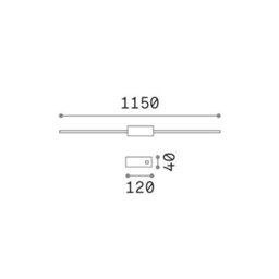 Ideal Lux Luminosa Essence Integrated Led Wall Lamp Brass 2000Lm 3000K - thumbnail 2