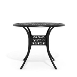 Breeins 90Cm Dia Cast Aluminum Outdoor Garden Patio Table With Central Umbrella Hole For Outdoor Dining And Garden - thumbnail 6