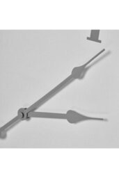 Aubrey Metal Wall Clock, Modern, Minimalist, Industrial Decor - thumbnail 3