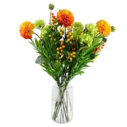 Leaf 29Cm Clear Glass Diamond Vase Large - thumbnail 2