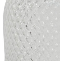 Leaf 29Cm Clear Glass Diamond Vase Large - thumbnail 4