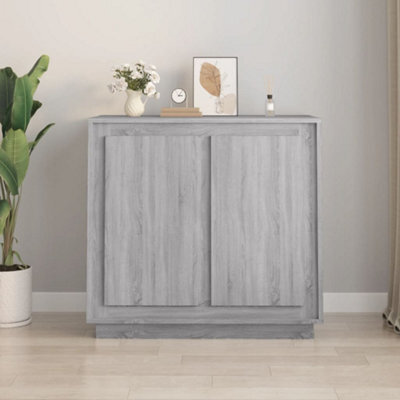 Vidaxl Sideboard Grey Sonoma 80X34X75 Cm Engineered Wood - image 1
