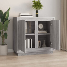 Vidaxl Sideboard Grey Sonoma 80X34X75 Cm Engineered Wood - thumbnail 3