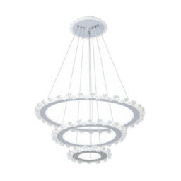 Living And Home Creative 3-Ring Chandelier Led Modern Chandelier Suitable For Living Room And Dining Room - thumbnail 3