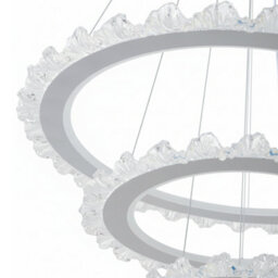 Living And Home Creative 3-Ring Chandelier Led Modern Chandelier Suitable For Living Room And Dining Room - thumbnail 7