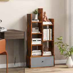 Open Storage Wood Bookcase Organizer - thumbnail 4