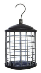 Ruddings Wood Metal Wild Bird Seed Feeder Squirrel Proof Blocking Protection Guard Steel Cage Holds 800G Bird Seeds - thumbnail 2