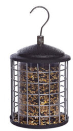 Ruddings Wood Metal Wild Bird Seed Feeder Squirrel Proof Blocking Protection Guard Steel Cage Holds 800G Bird Seeds - thumbnail 3