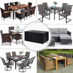 Garden Furniture Cover, Rectangular Table Protective Waterproof And Uv-Resistant Tarpaulin, 220 120 75Cm - thumbnail 4