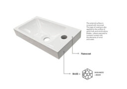 Top Ceramics 400mm Wall Hung Green Bathroom Vanity Unit With Basin And Storage - thumbnail 6