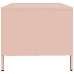 Berkfield Coffee Table Pink 101.5X50X43.5 Cm Cold-Rolled Steel - thumbnail 6