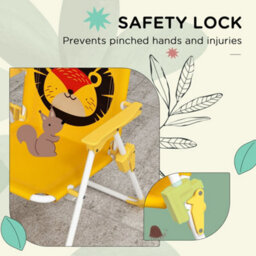 Outsunny Kids Bistro Table And Chair Set W/ Lion Theme, Adjustable Parasol - thumbnail 7