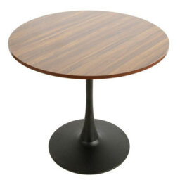 Urbn-Living Urbnliving 80Cm Round Oak Wooden Dining Dinner Side Table Kitchen Modern Living Room Furniture - thumbnail 1