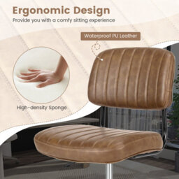 Gainoom Pu Leather Office Chair Height Adjustable Executive Chair Computer Desk Chair For Home Office - thumbnail 6