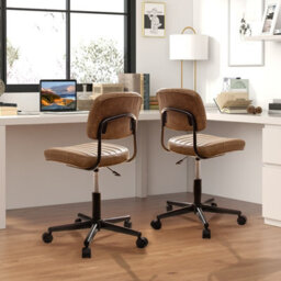 Gainoom Pu Leather Office Chair Height Adjustable Executive Chair Computer Desk Chair For Home Office - thumbnail 5