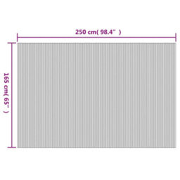 Vidaxl Room Divider Black 165X250 Cm Bamboo - thumbnail 3
