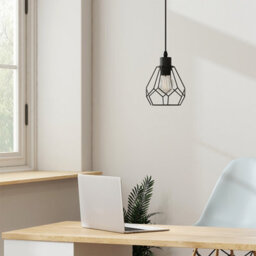 Emke Diamond Pendant Light Black Ceiling Pendant Lamp E27 Chandelier Hanging Light With Adjustable Rise (Without Bulb) - thumbnail 9