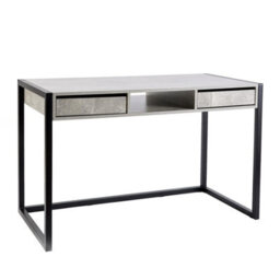 Home Source Toronto 2 Drawer Computer Office Desk Concrete Effect - thumbnail 9