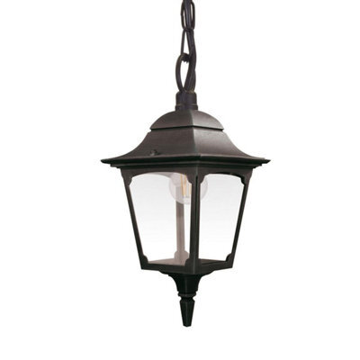 Luminosa Lighting Elstead Chapel Outdoor Pendant Ceiling Light, Black Ip44 - image 1