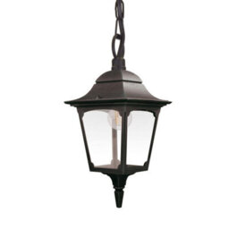 Luminosa Lighting Elstead Chapel Outdoor Pendant Ceiling Light, Black Ip44