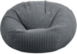 rucomfy Beanbags Rucomfy Jumbo Cord Grey Goliath - Giant Indoor Bean Bag Chair For Adults - thumbnail 2