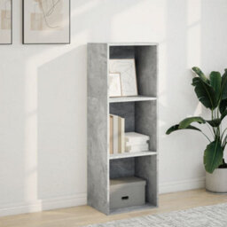 Berkfield Versatile Bookcase Concrete Grey 40X30X114 Cm Engineered Wood - thumbnail 3