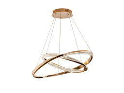 Luminosa Lighting Luminosa Orbitas Twin Ring Pendant Ceiling Light Gold Led 3000K - Uk Stock - thumbnail 6