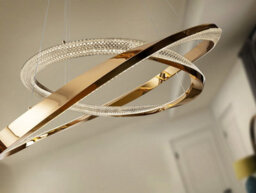 Luminosa Lighting Luminosa Orbitas Twin Ring Pendant Ceiling Light Gold Led 3000K - Uk Stock - thumbnail 5