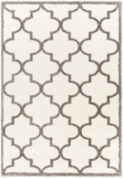 Livabliss Cloudy Shaggy-Modern Ivory Grey Soft Plush Pile Living Bedroom Rug 160 X 213 Cm Easy Care, Non Shedding - thumbnail 1