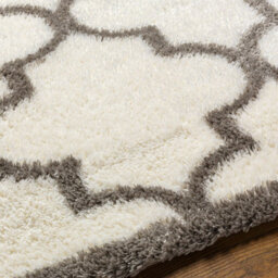 Livabliss Cloudy Shaggy-Modern Ivory Grey Soft Plush Pile Living Bedroom Rug 160 X 213 Cm Easy Care, Non Shedding - thumbnail 3