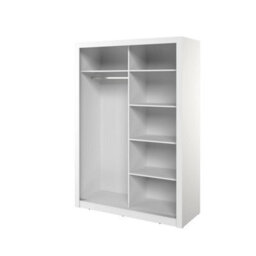 Arte Elegant White Lux 18 Sliding Door Wardrobe H2150mm W1500mm D600mm With Mirrored Panels - thumbnail 3